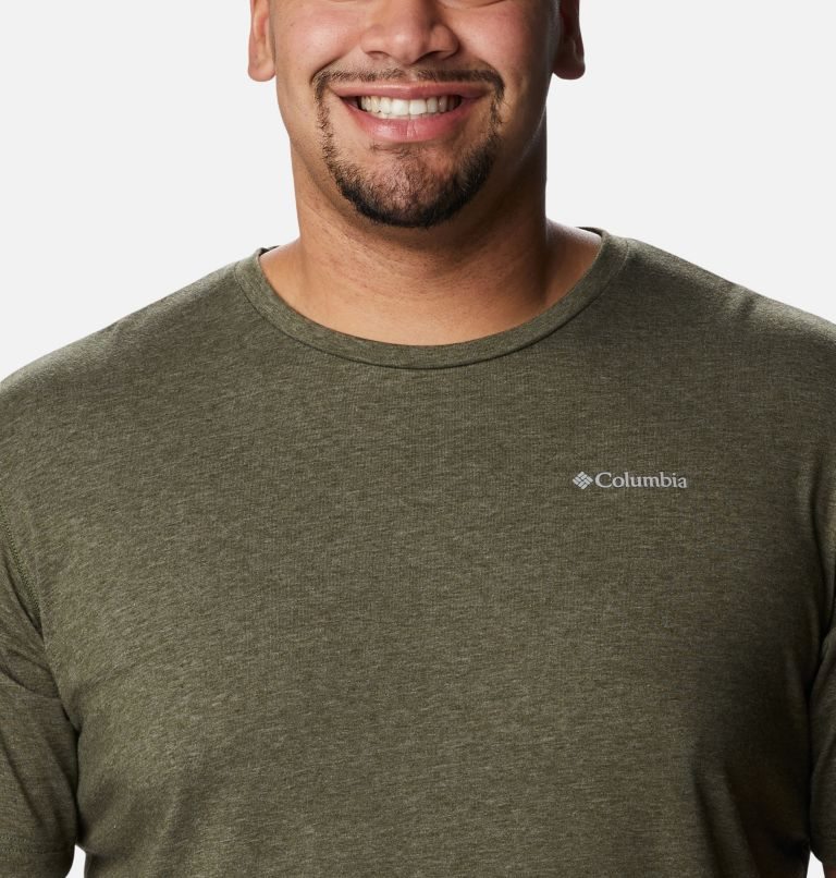 Men's Columbia Thistletown Park Crew T Shirts Olive | Plus Size CA-W58C3